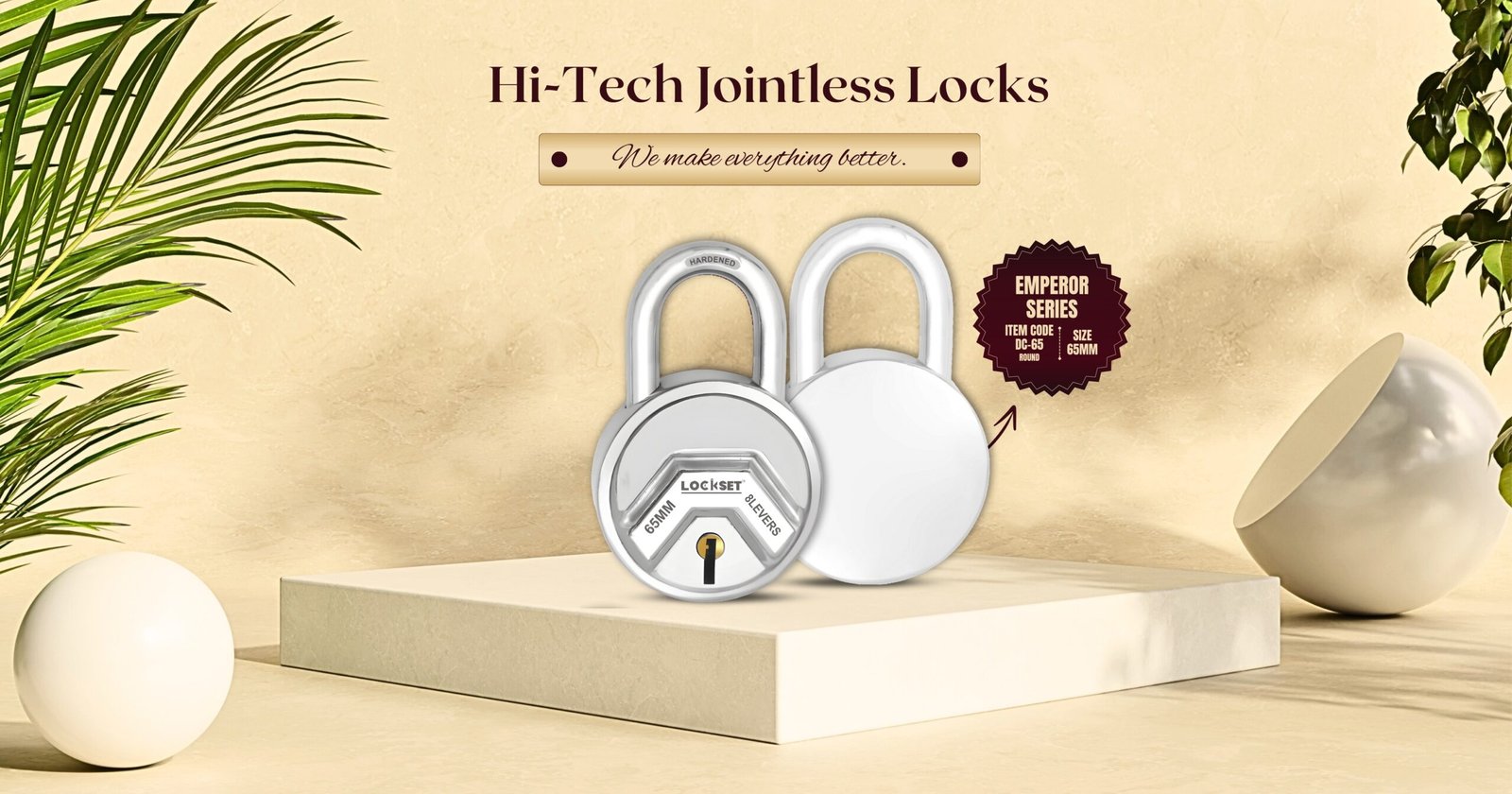 Lockset - Elevate Your Security with Emperor Series of Jointless Locks