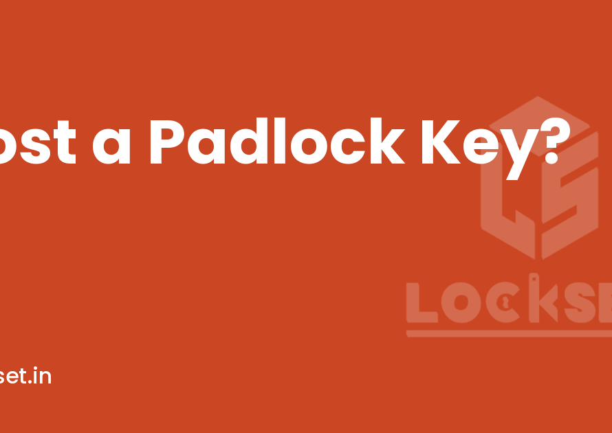 Padlock with three spare keys laid out on a table